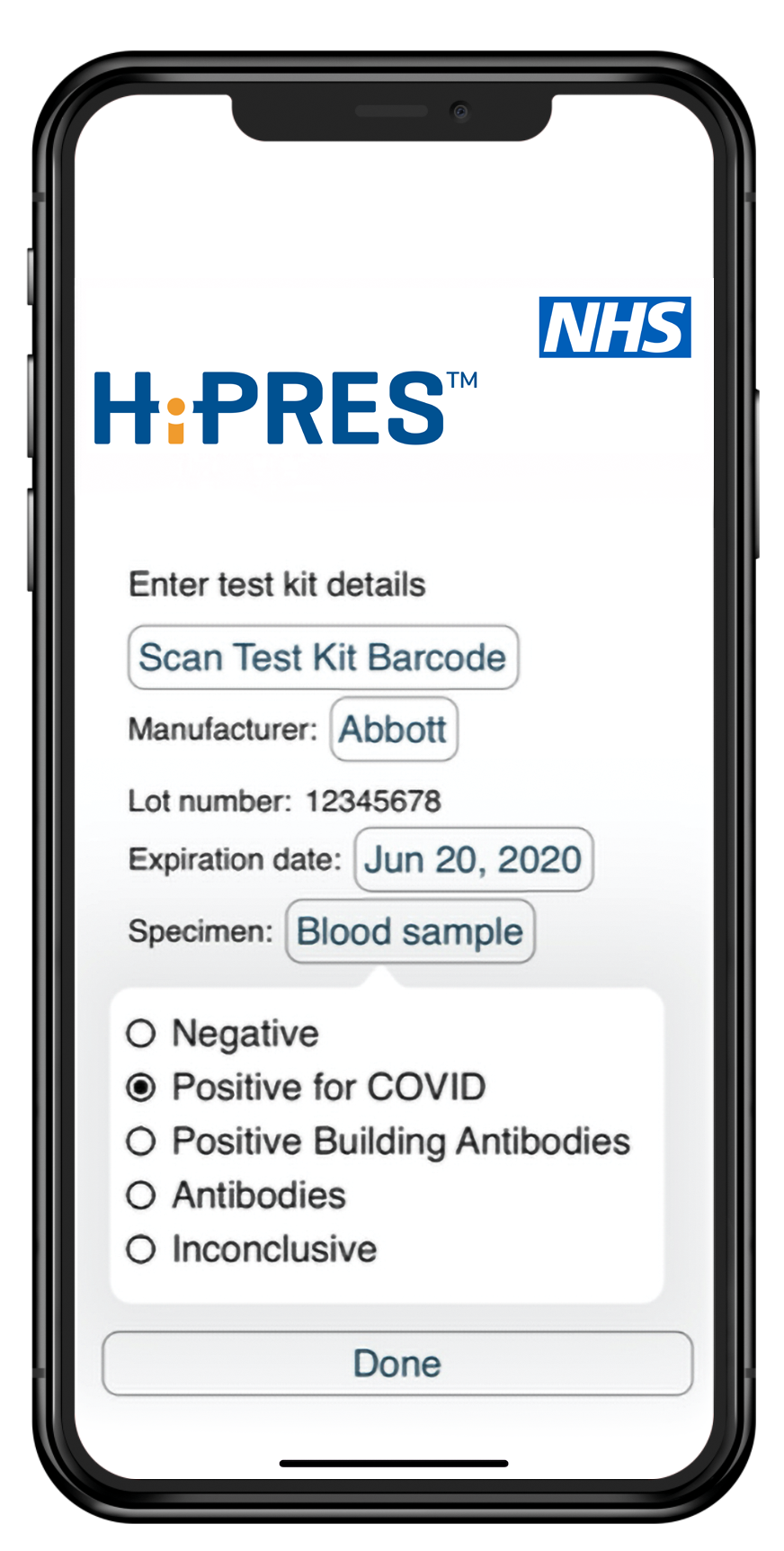 BridgeHead’s HiPRES™ - Test Kit Screen
