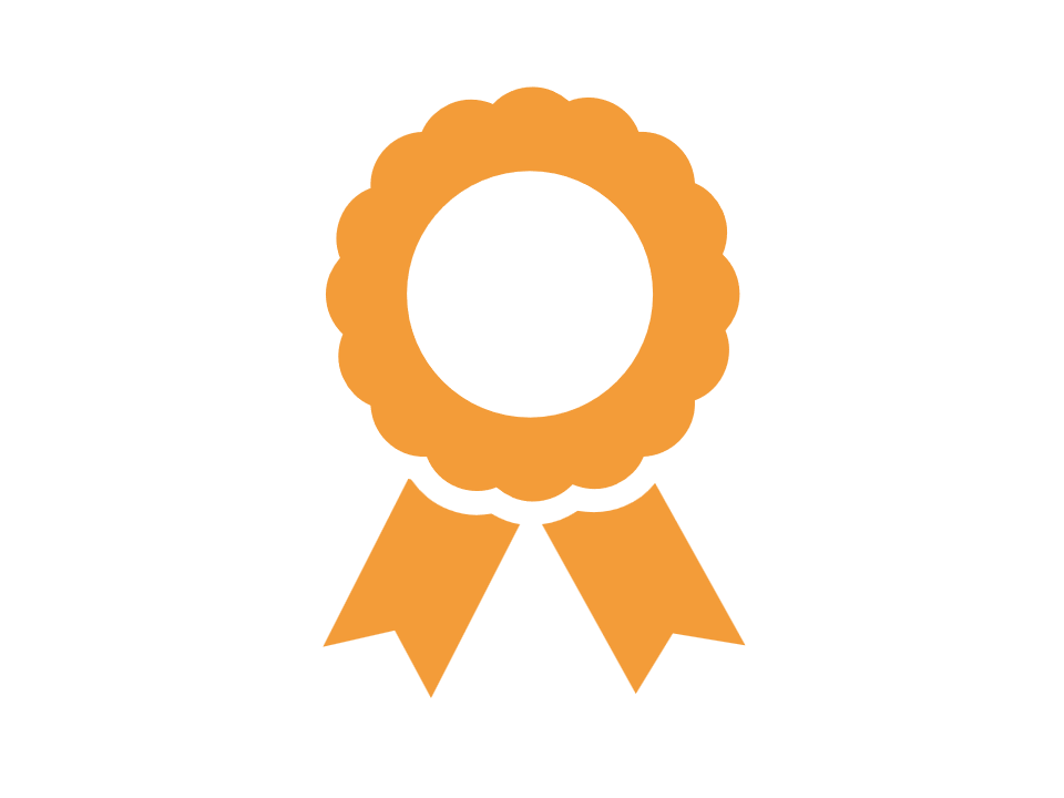 Orange Rosette Icon