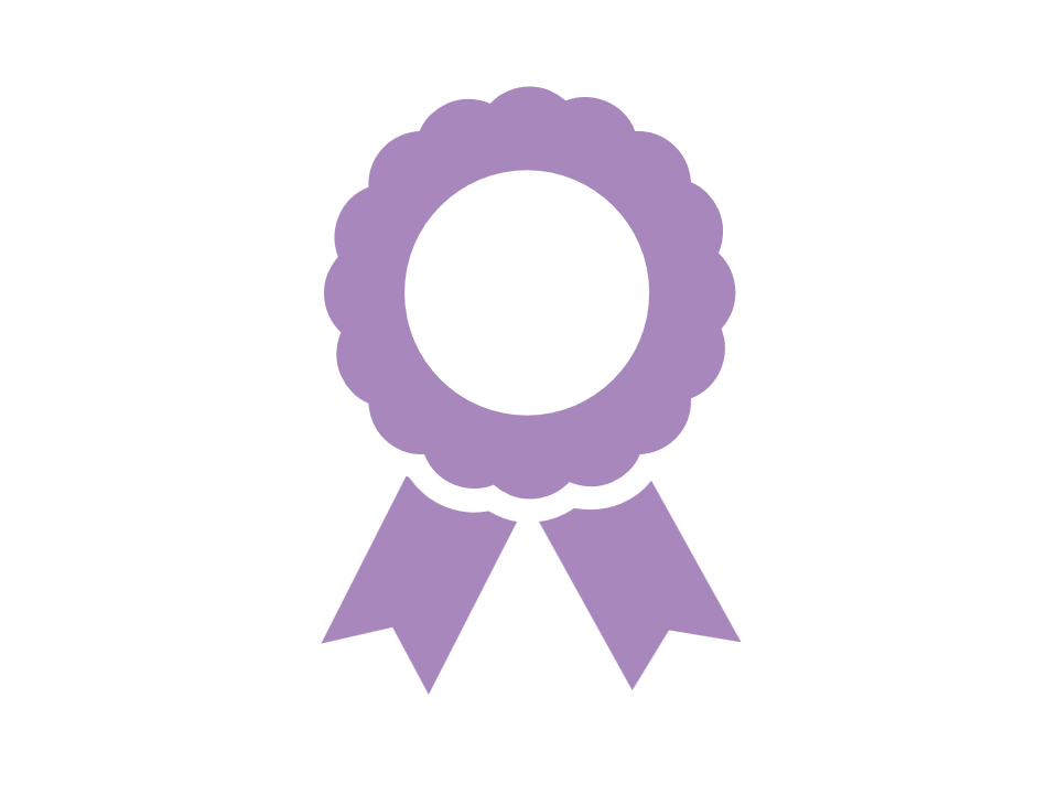 Purple Rosette Icon